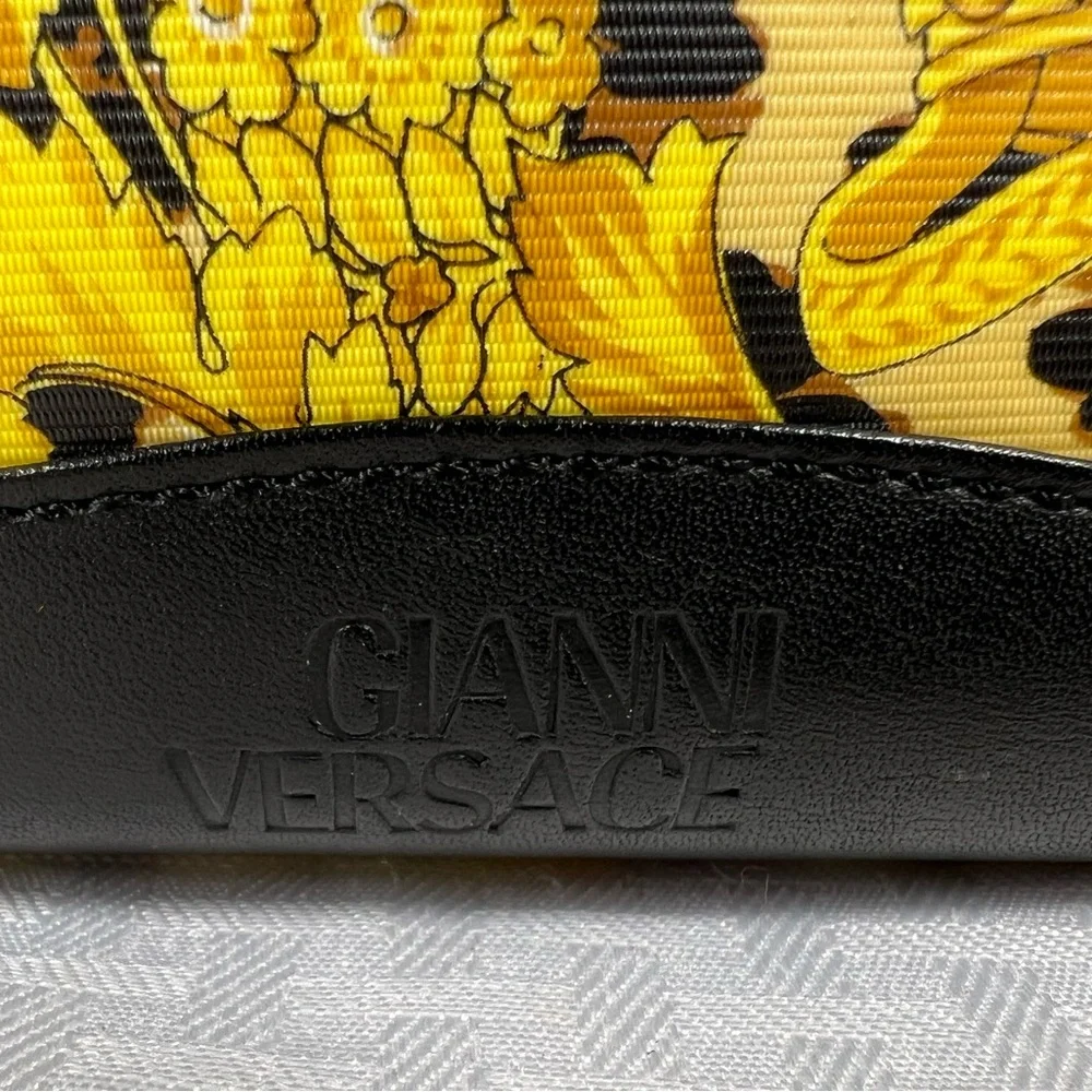 3195: Gianni Versace Baroque & Leopard Print Vanity Cosmetic Case